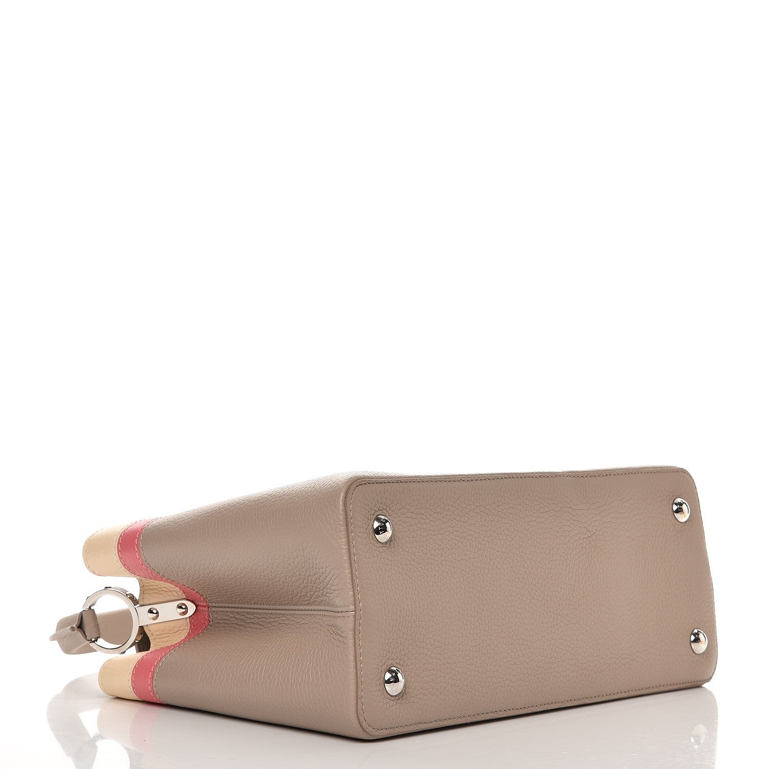 Louis Vuitton Taurillon Capucines MM Galet Coral Pebble 4 of 6