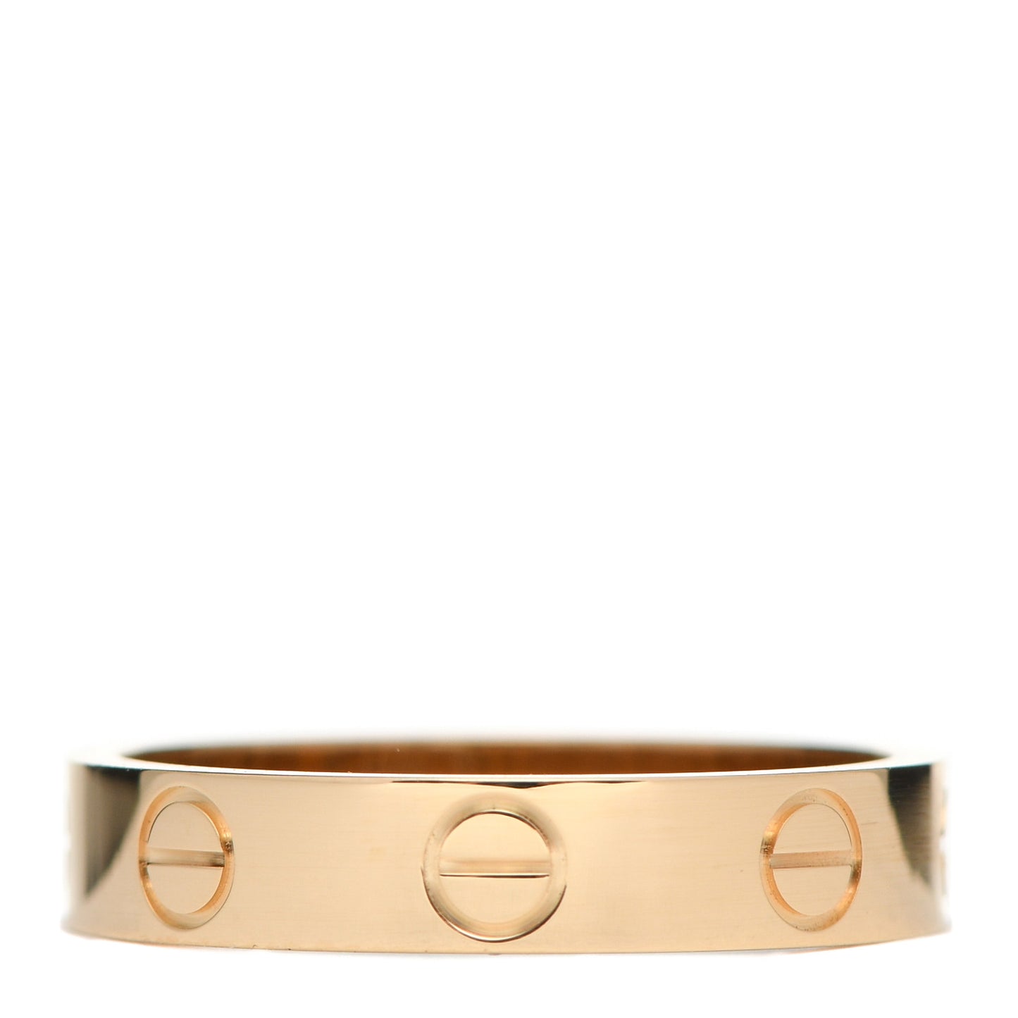 18K Yellow Gold 3.5mm LOVE Wedding Band Ring 50 5.25