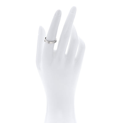 Cartier 18K White Gold 3.5mm LOVE Wedding Band Ring 55 7.25 2 of 4