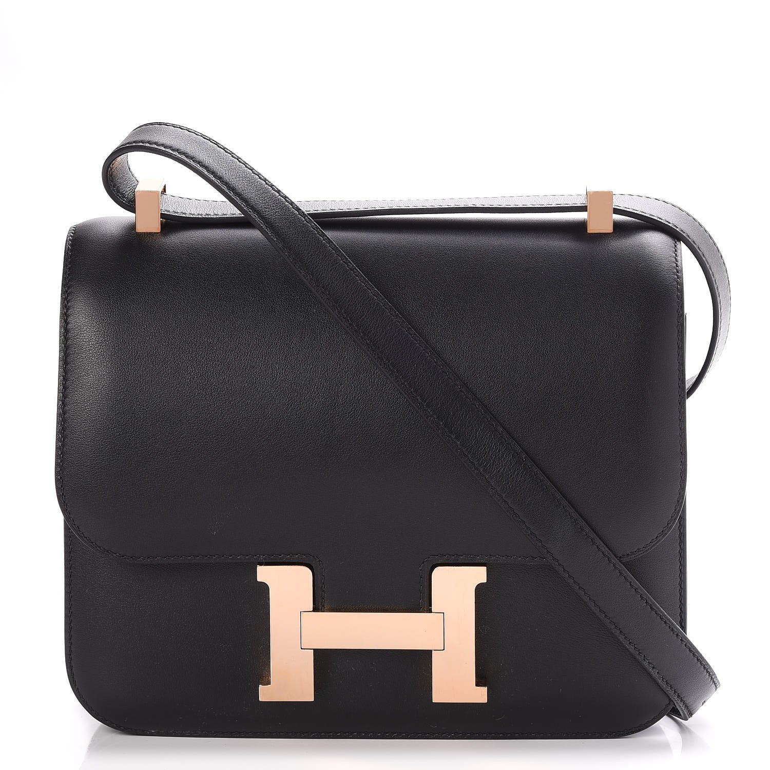 Hermes Swift Horseshoe Constance 24 Black Rose Jaipur 1 of 22