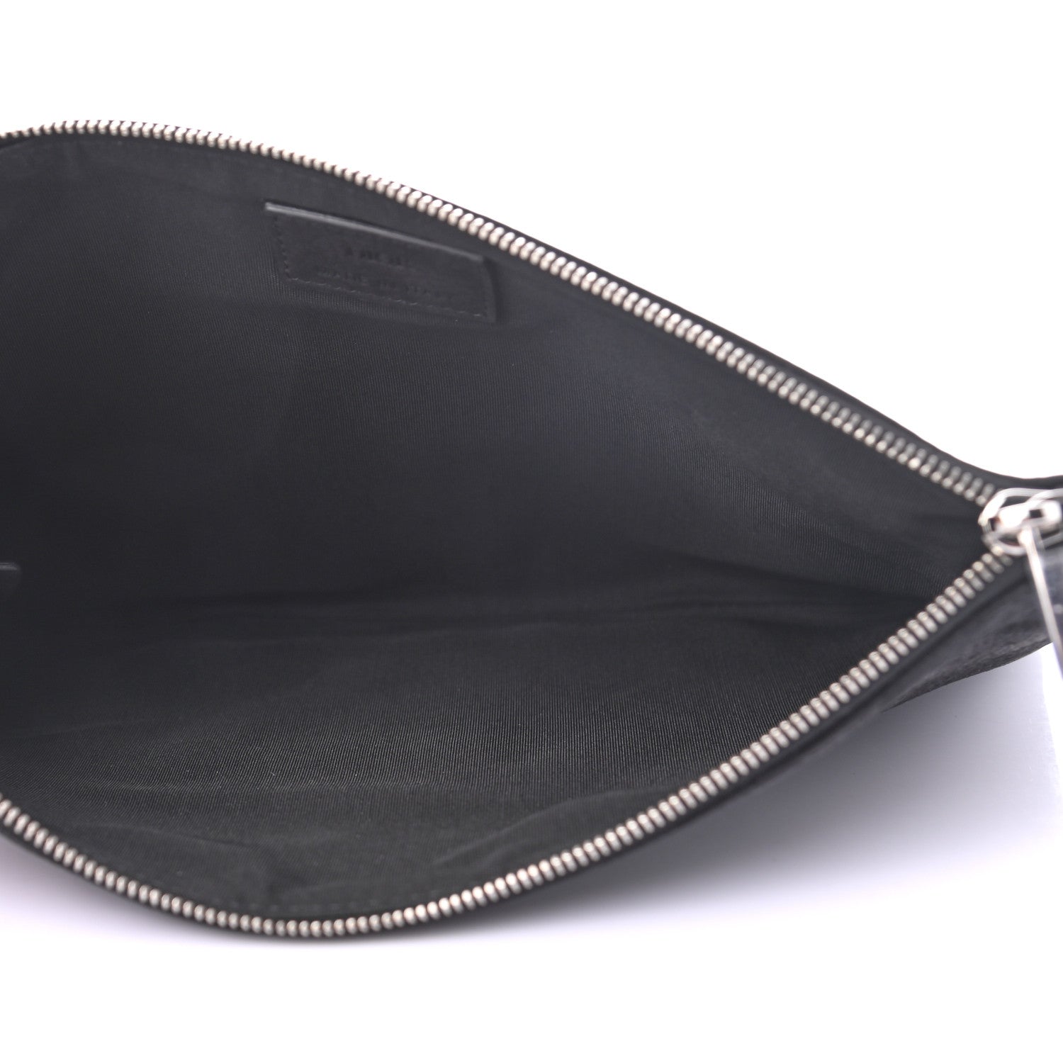 Christian Dior Suede Zip Pouch Black 5 of 8