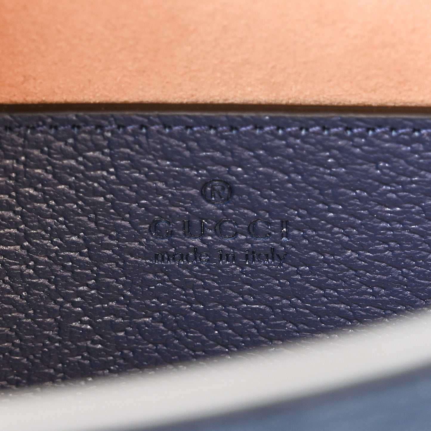 Textured Dollar Calfskin Web Small Diana Tote Bag Royal Crop