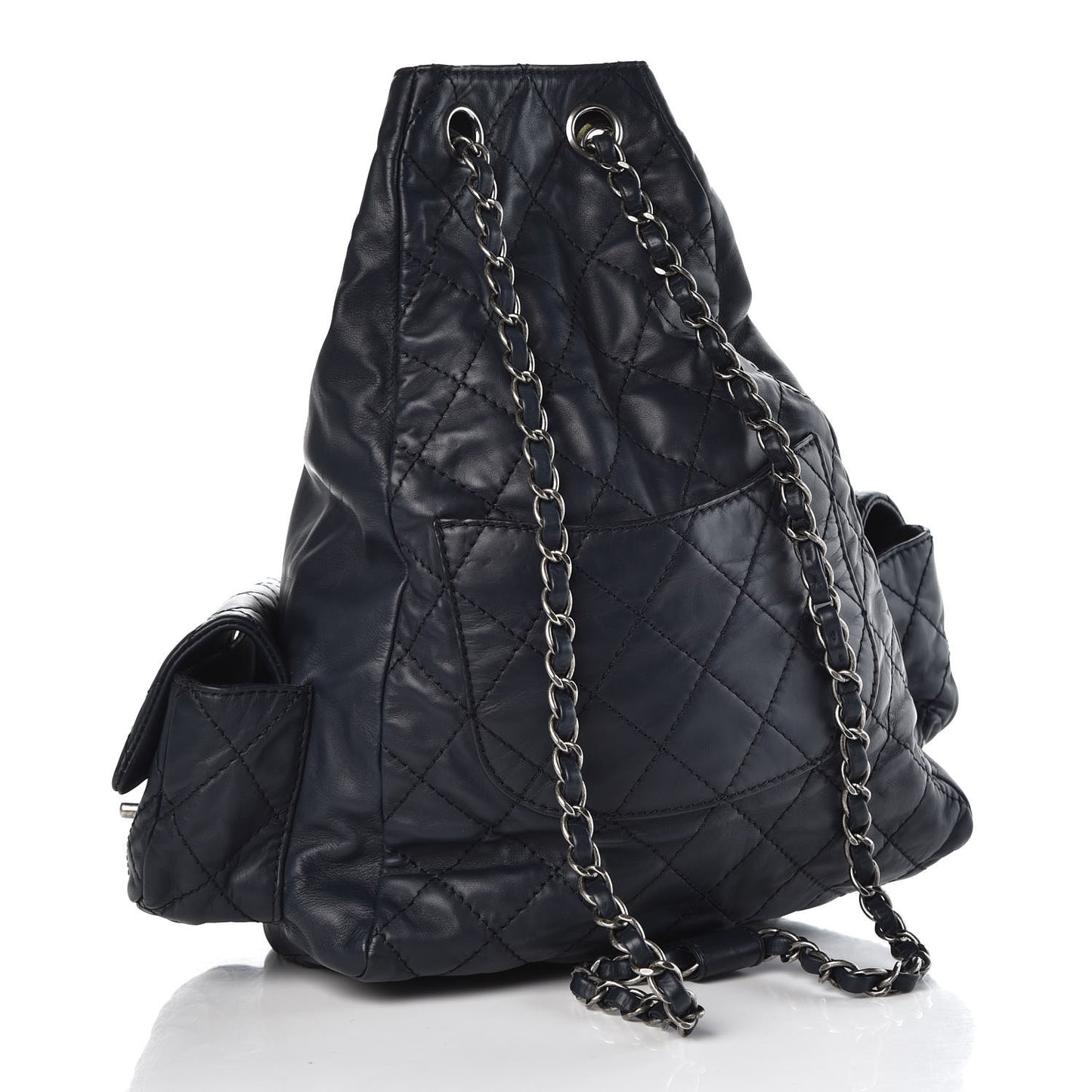 Calfskin Large Backpack Is Back Navy
