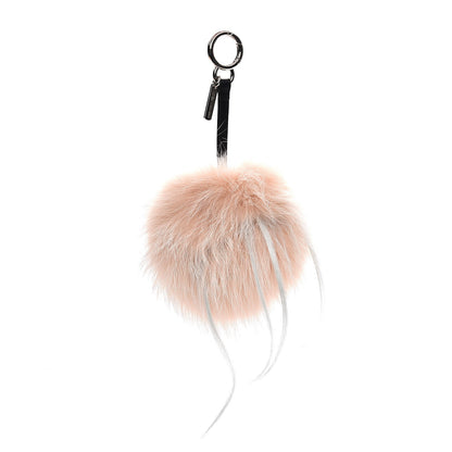 Fendi Fox Rabbit Goat Mink Fur Vitello Flamingo Furbet Monster Bag Bug Charm Light Pink 3 of 6