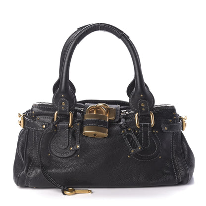 Chloe Calfskin Medium Paddington Satchel Black 1 of 9