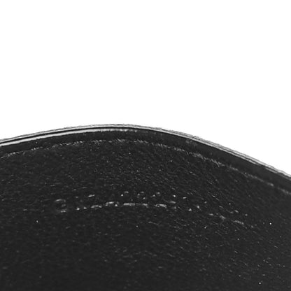 Saint Laurent Grain De Poudre Matelasse Chevron Monogram Credit Card Case Black 6 of 11