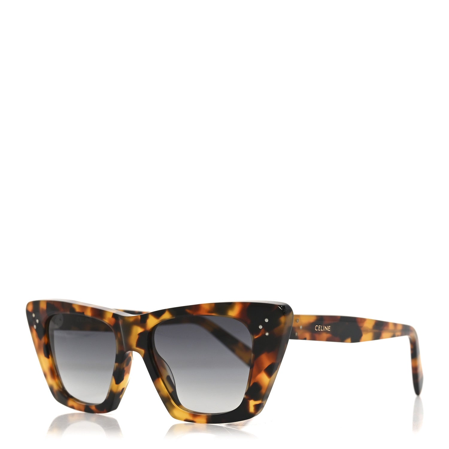 Celine Acetate Cat Eye Sunglasses CL40187I Dark Havana 1 of 7