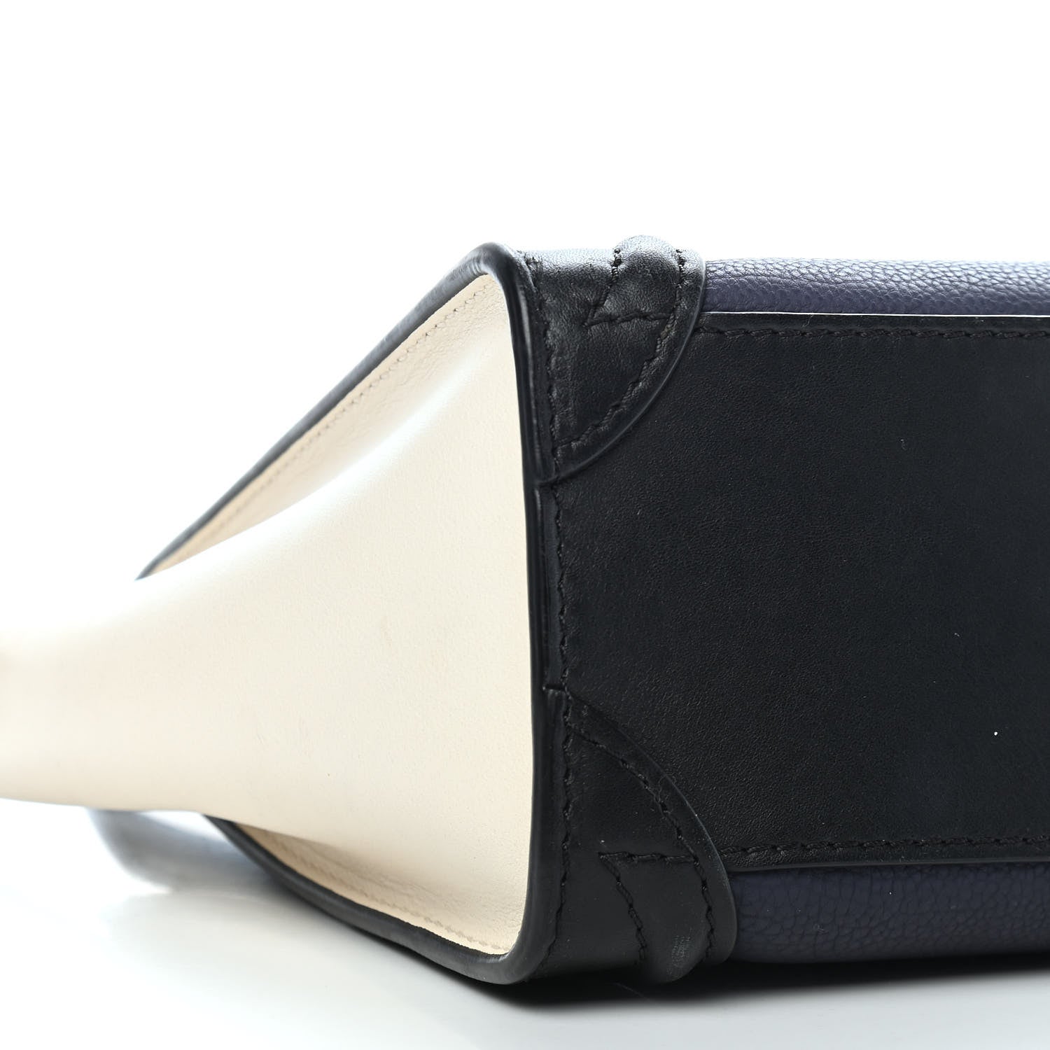 Celine Bullhide Calfskin Nano Tri-Color Luggage Navy Multicolor 7 of 8
