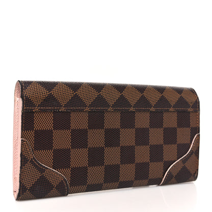Louis Vuitton Damier Ebene Caissa Wallet Rose Ballerine 3 of 12