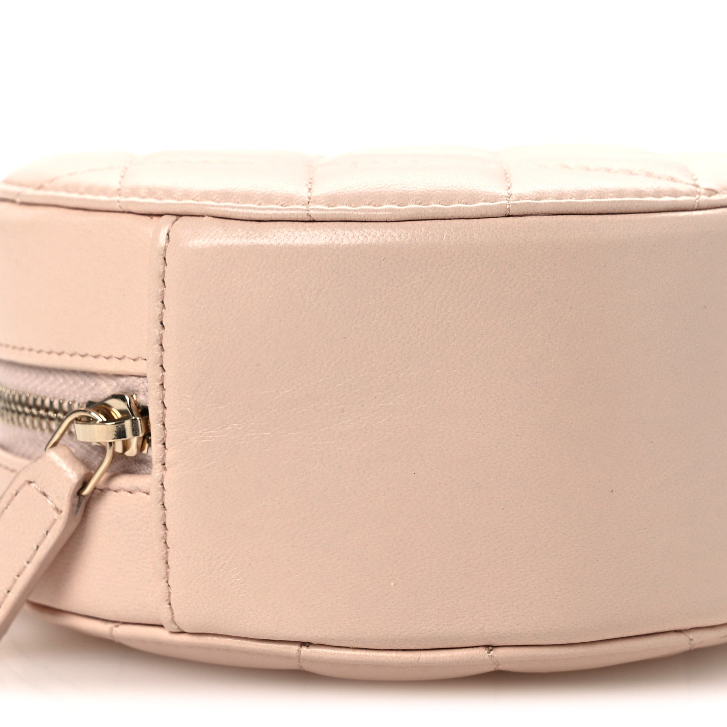 Chanel Lambskin Quilted Round Pearl Crush Clutch With Chain Pink 9 of 11