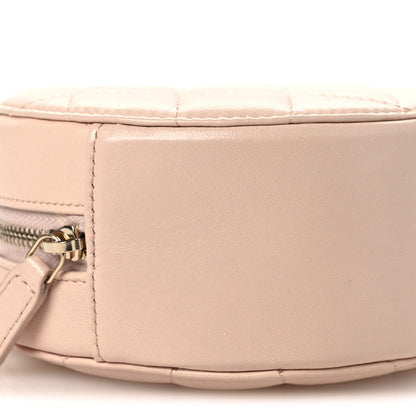 Chanel Lambskin Quilted Round Pearl Crush Clutch With Chain Pink 9 of 11