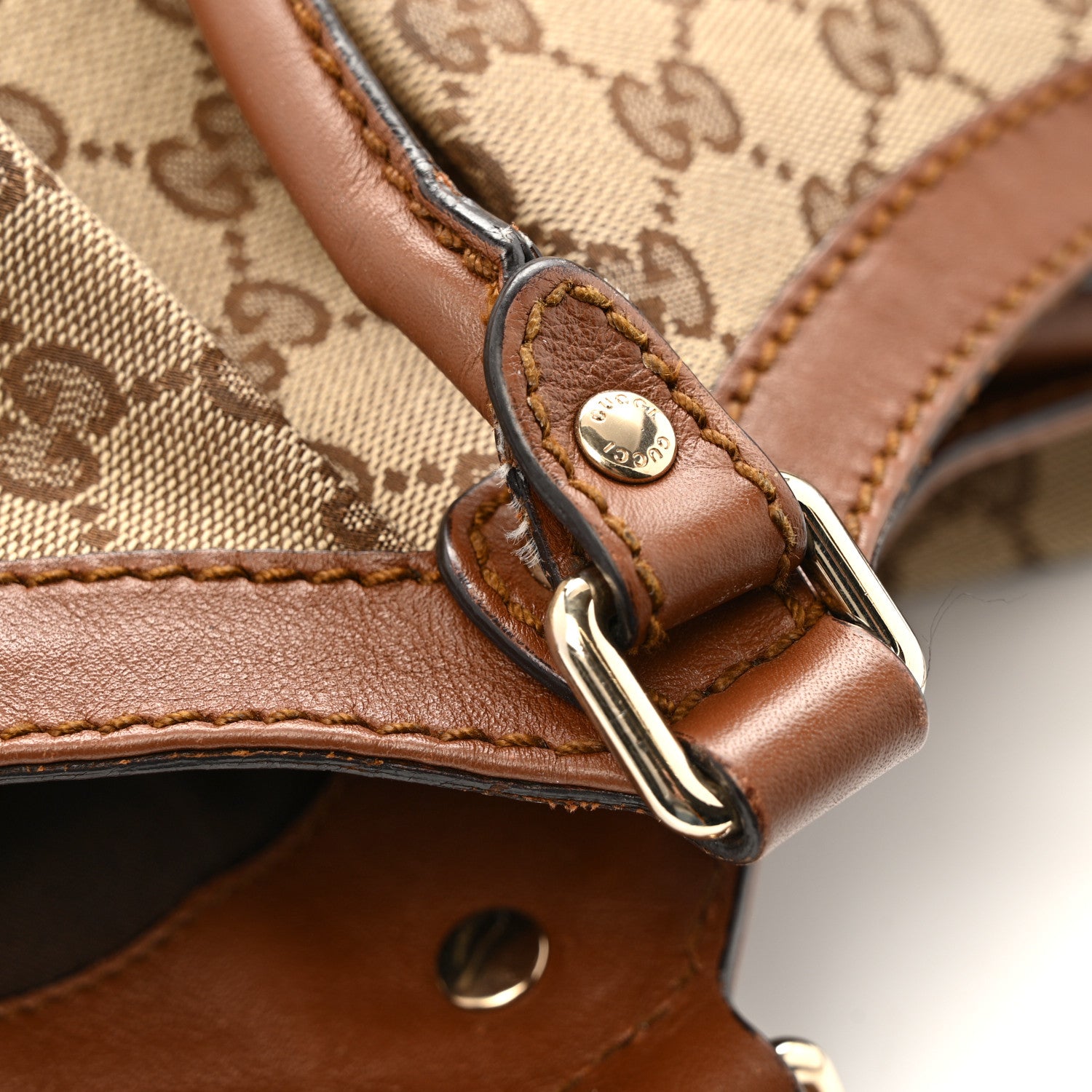 Gucci Monogram Large Sukey Tote Brown 13 of 15