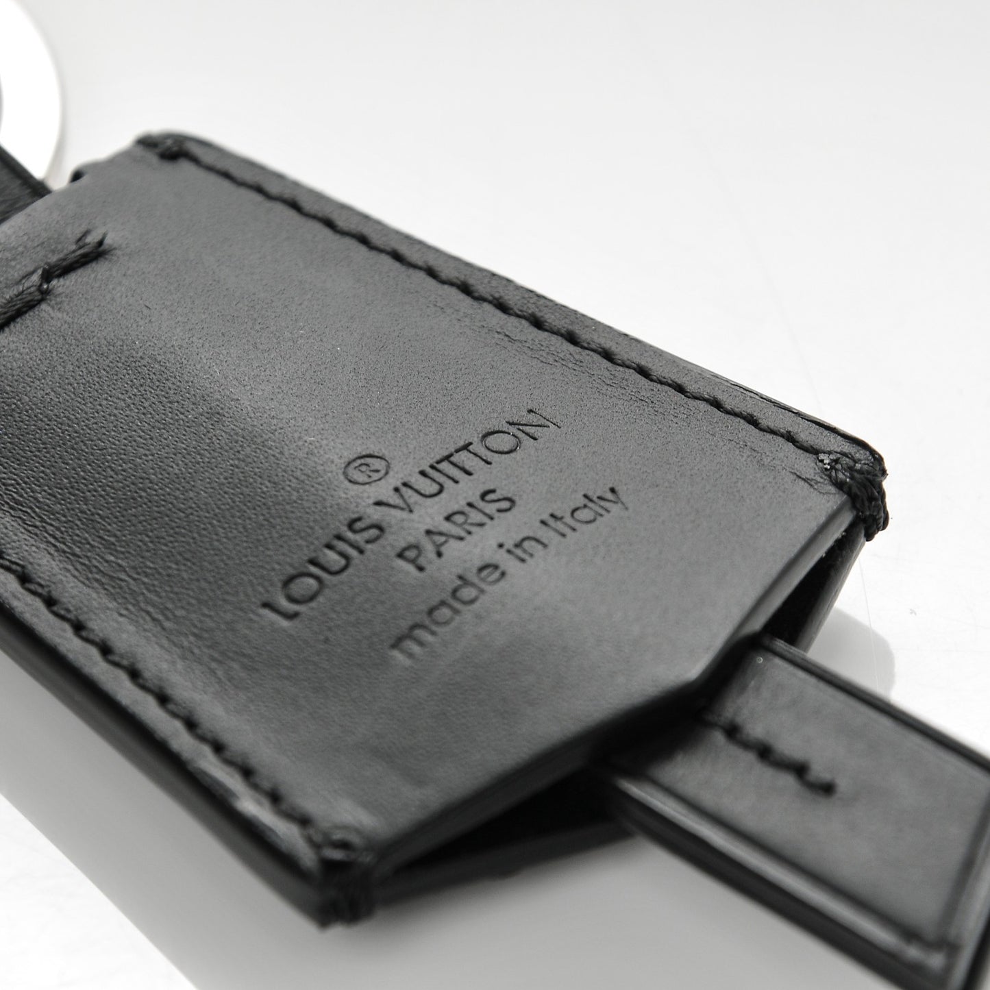 Leather Clochette Key Holder Black