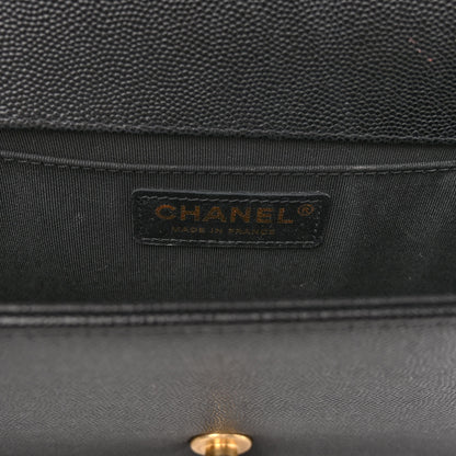 Chanel Caviar Quilted Medium Boy Flap Black 6 of 11