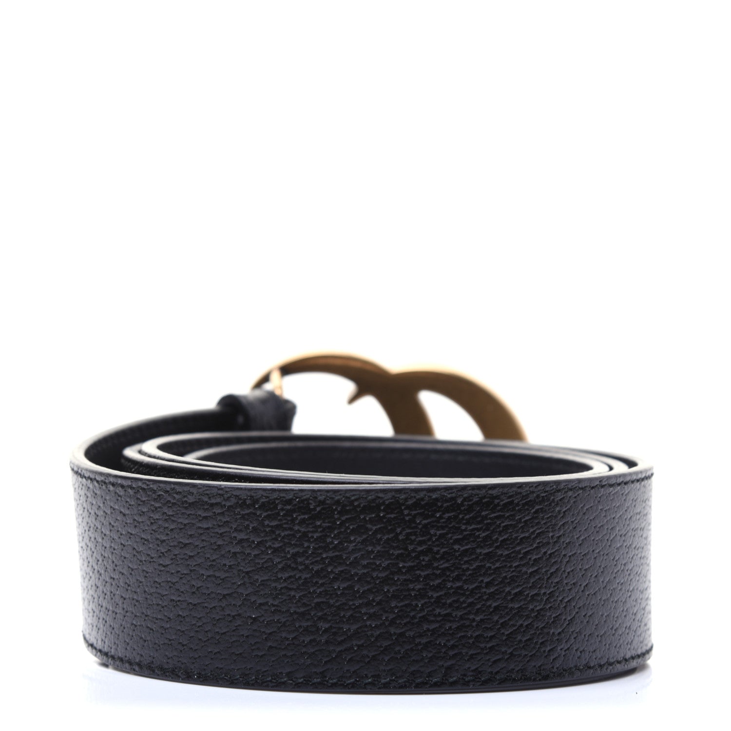 Gucci Textured Calfskin Double G 40mm Belt 95 38 Black 2 of 8