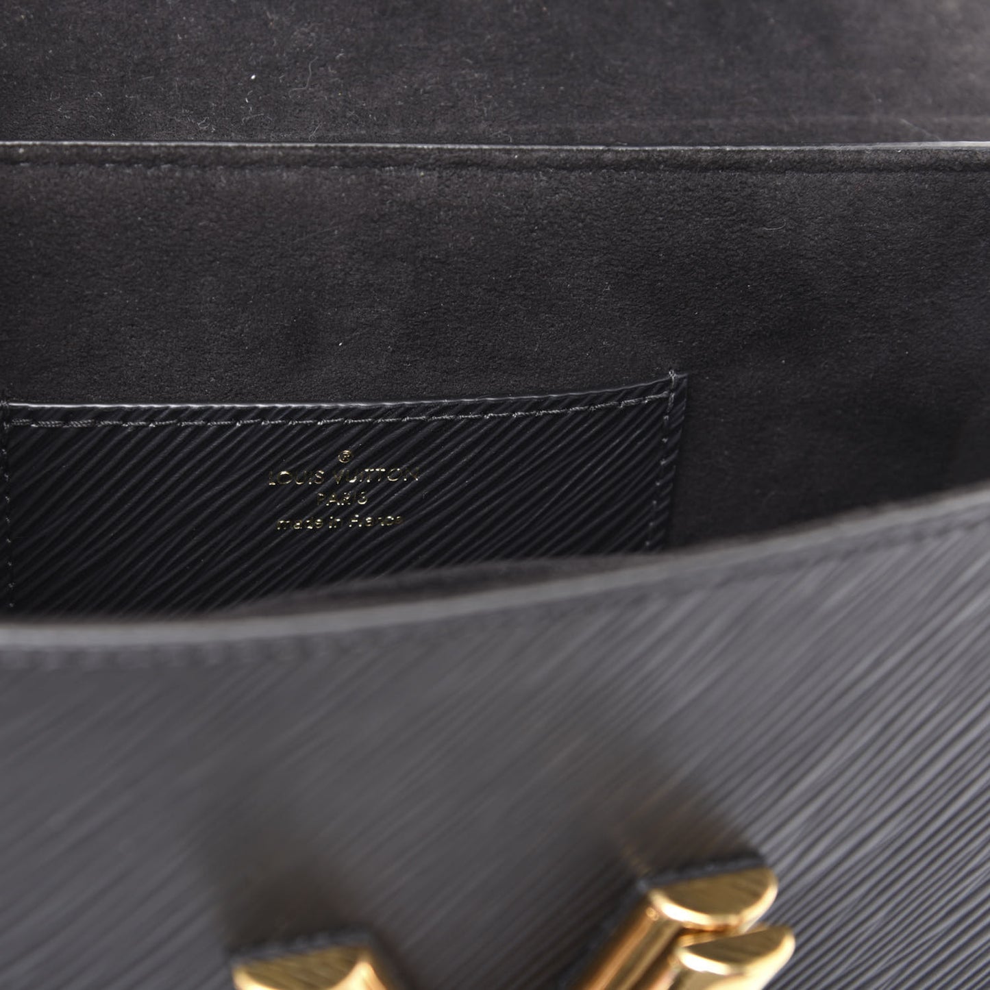 Epi Sequins Twist Shoulder Bag MM Black