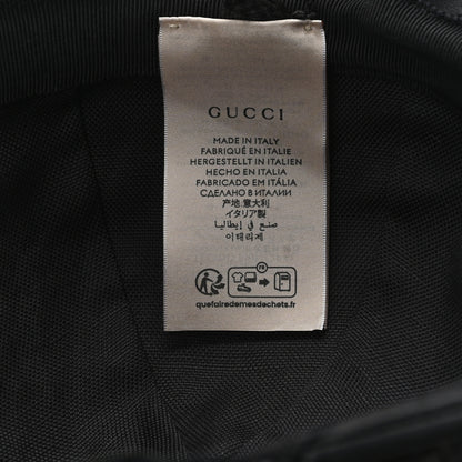 Gucci Denim Calfskin GG Monogram Baseball Hat M Black Grey 9 of 9