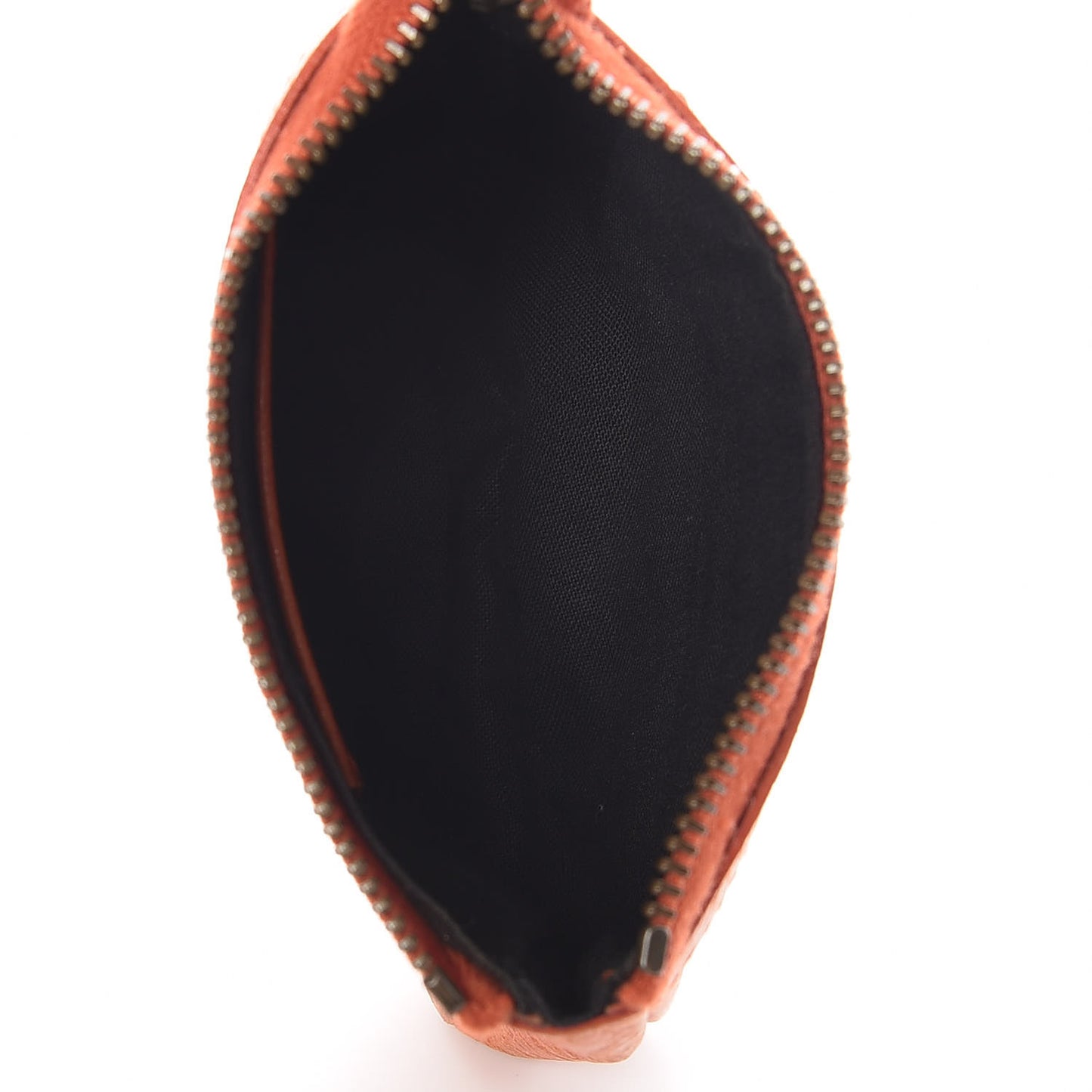 Agneau Classic Hardware Porte-Monnaie Coin Purse Orange