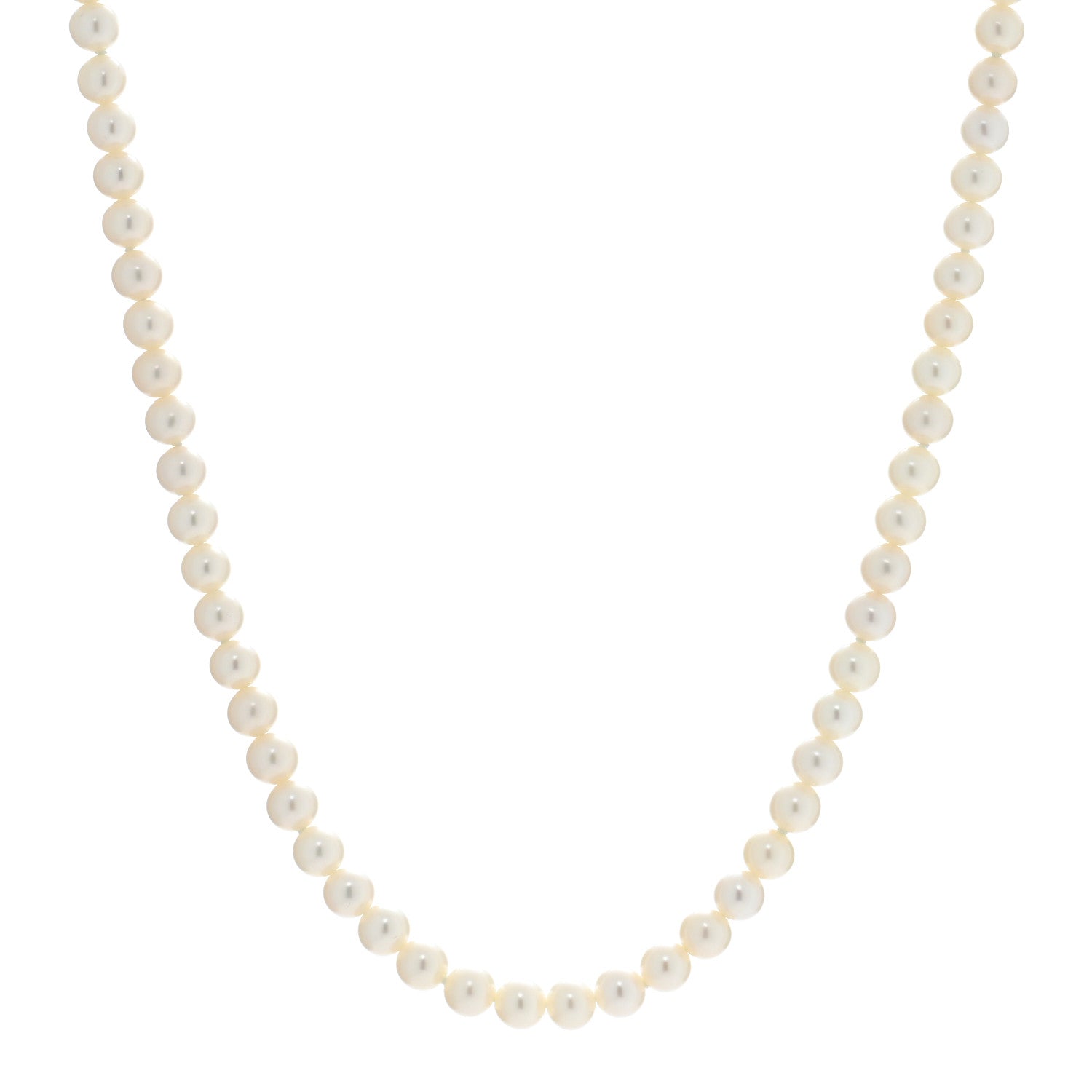 Tiffany Sterling Silver Freshwater Pearl 5-6mm Ziegfeld Necklace 1 of 5