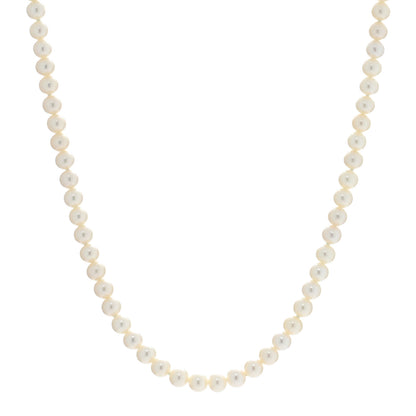 Tiffany Sterling Silver Freshwater Pearl 5-6mm Ziegfeld Necklace 1 of 5