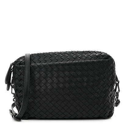 Bottega Veneta Nappa Intrecciato Crossbody Messenger Black 1 of 9