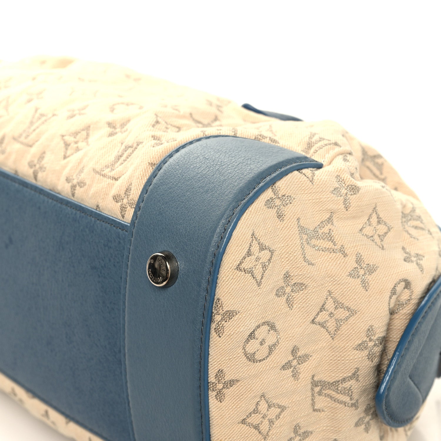 Louis Vuitton Denim Speedy Round GM Blue 12 of 16