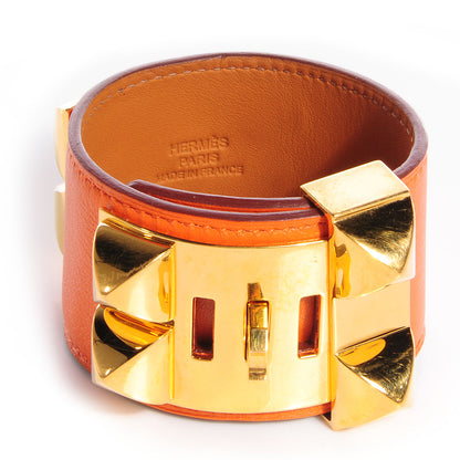 Hermes Swift Collier de Chien Small Bracelet Orange 4 of 10