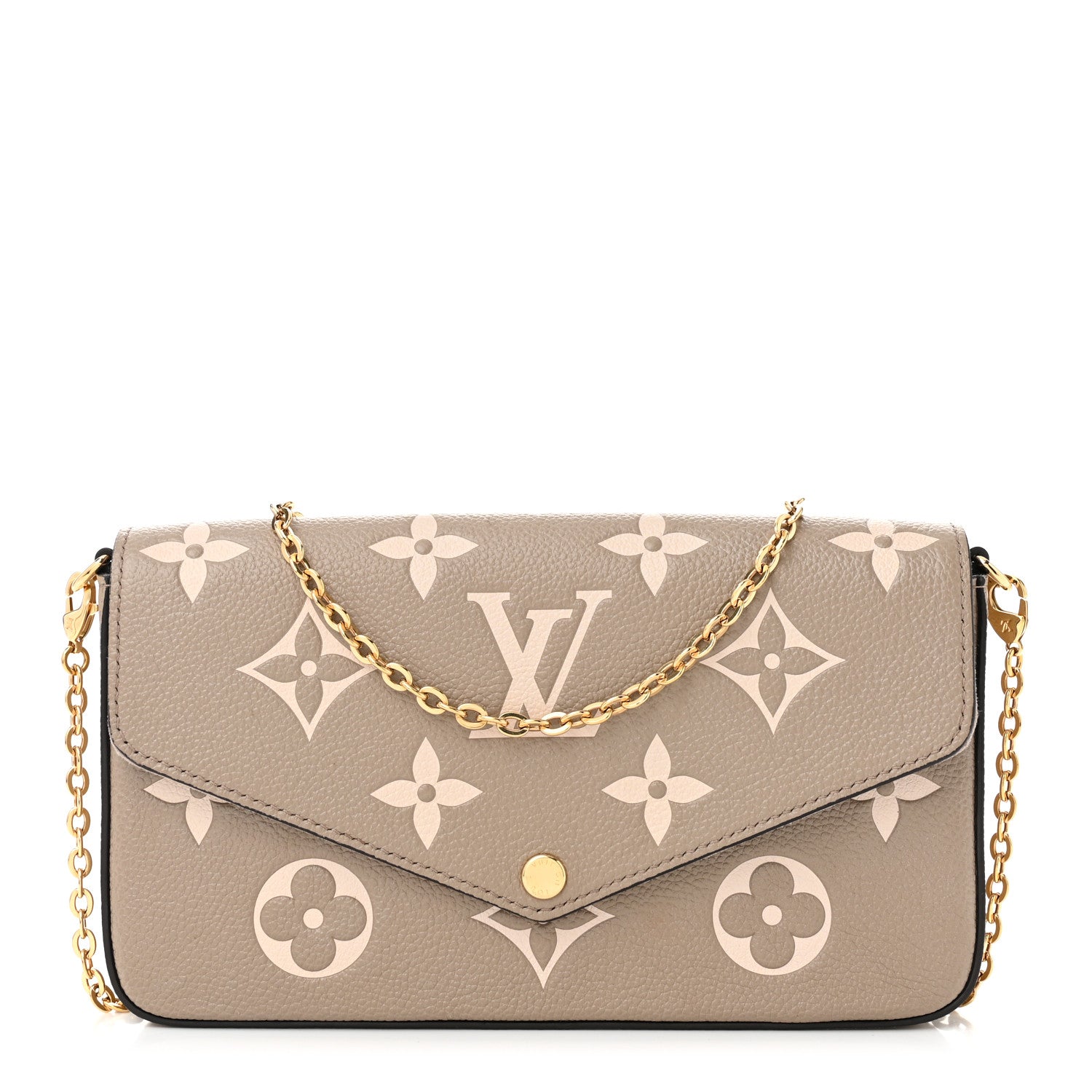 Louis Vuitton Empreinte Monogram Giant Felicie Pochette Tourterelle Creme 1 of 9