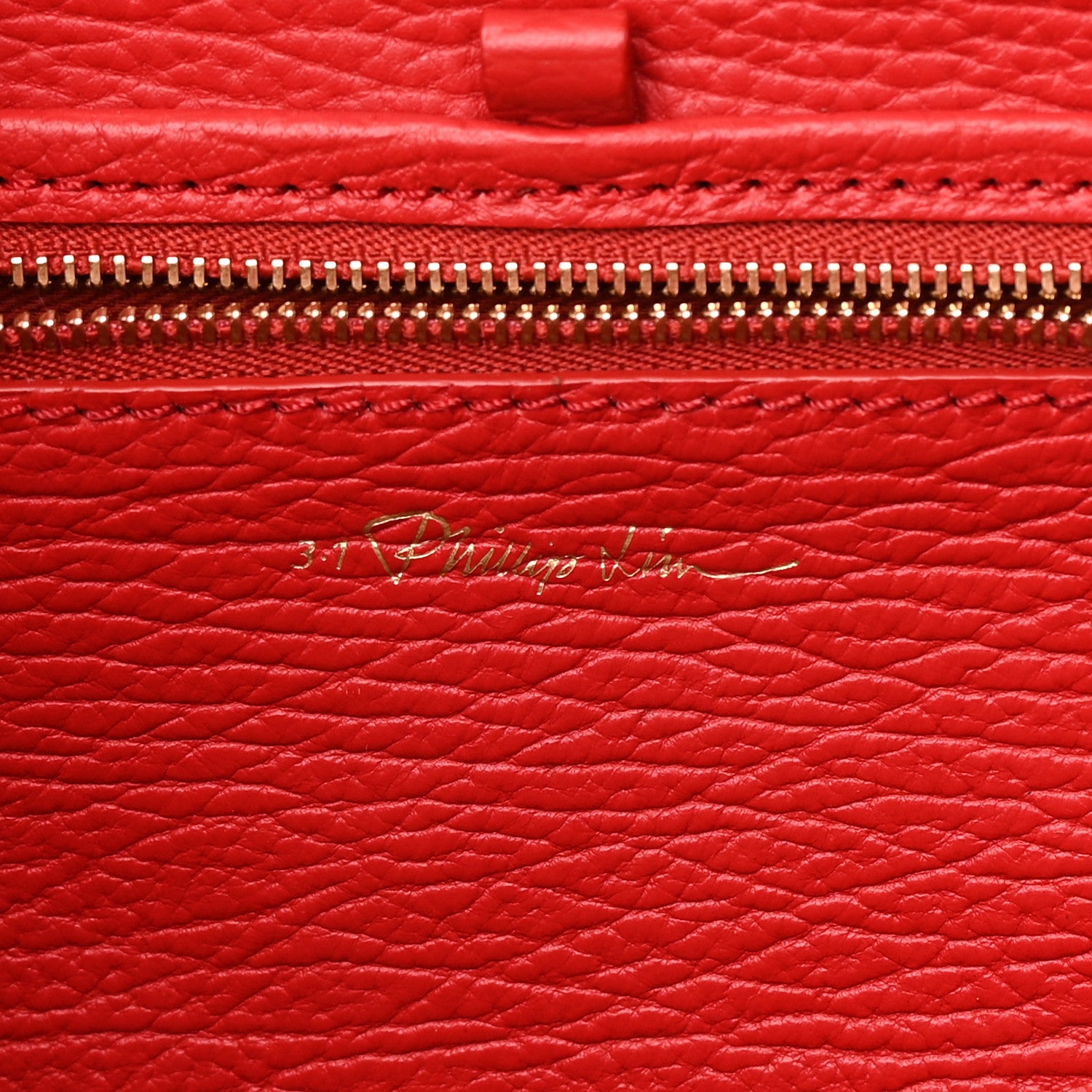 3.1 Phillip Lim Textured Calfskin Mini Pashli Satchel Red 6 of 15