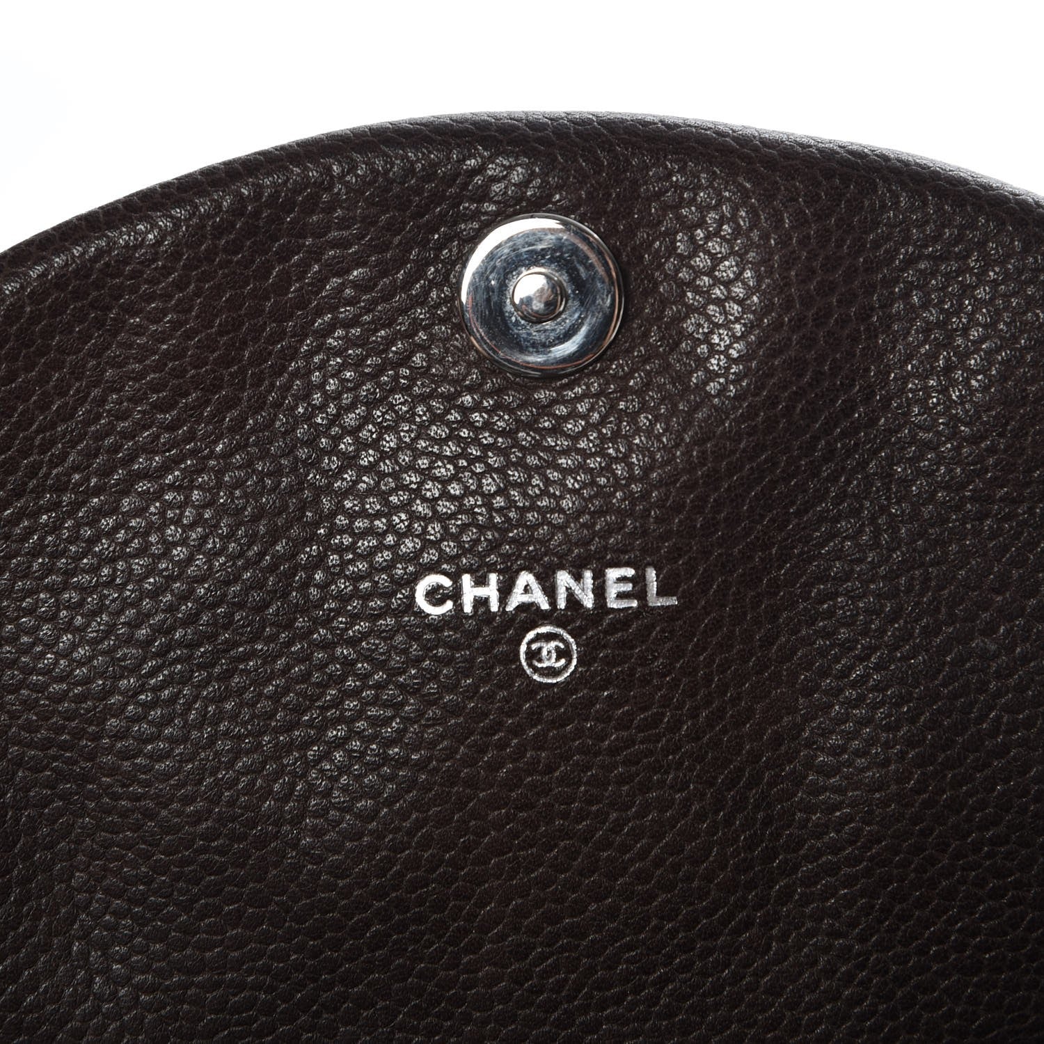 Chanel Caviar Half Moon Wallet On Chain WOC Dark Brown 6 of 10