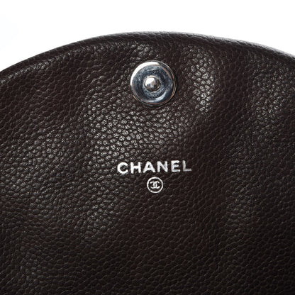 Chanel Caviar Half Moon Wallet On Chain WOC Dark Brown 6 of 10