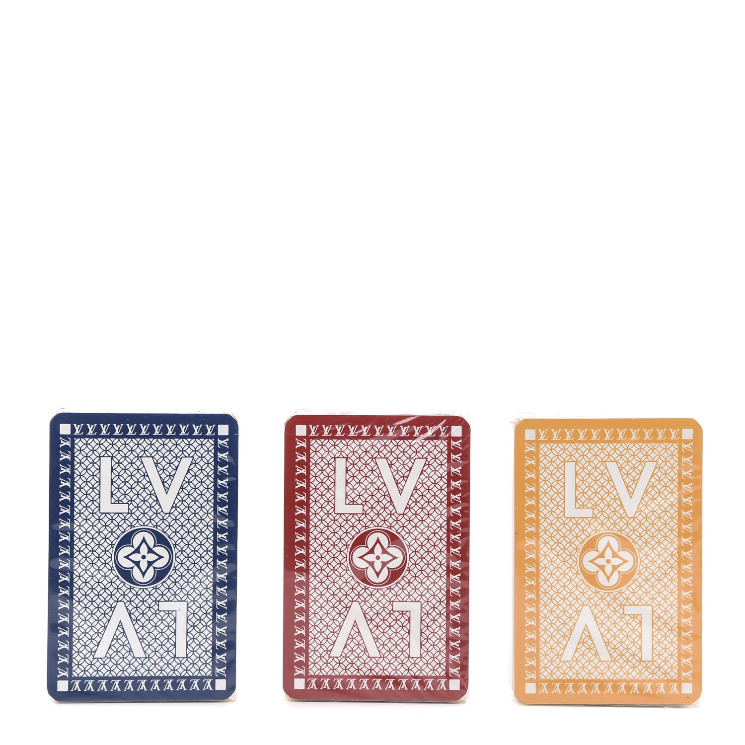 Louis Vuitton Monogram Fleur 3 Pack Playing Cards 1 of 5