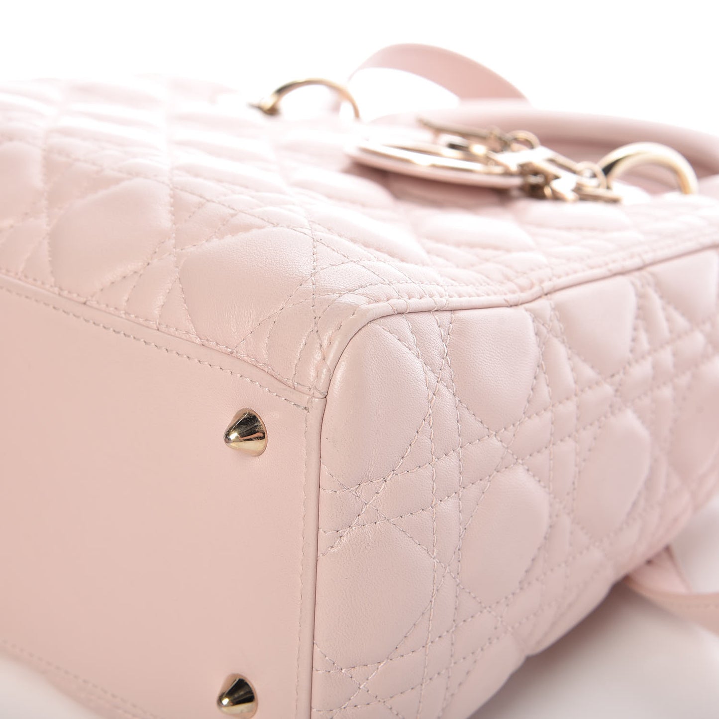 Lambskin Cannage Medium Lady Dior Light Pink