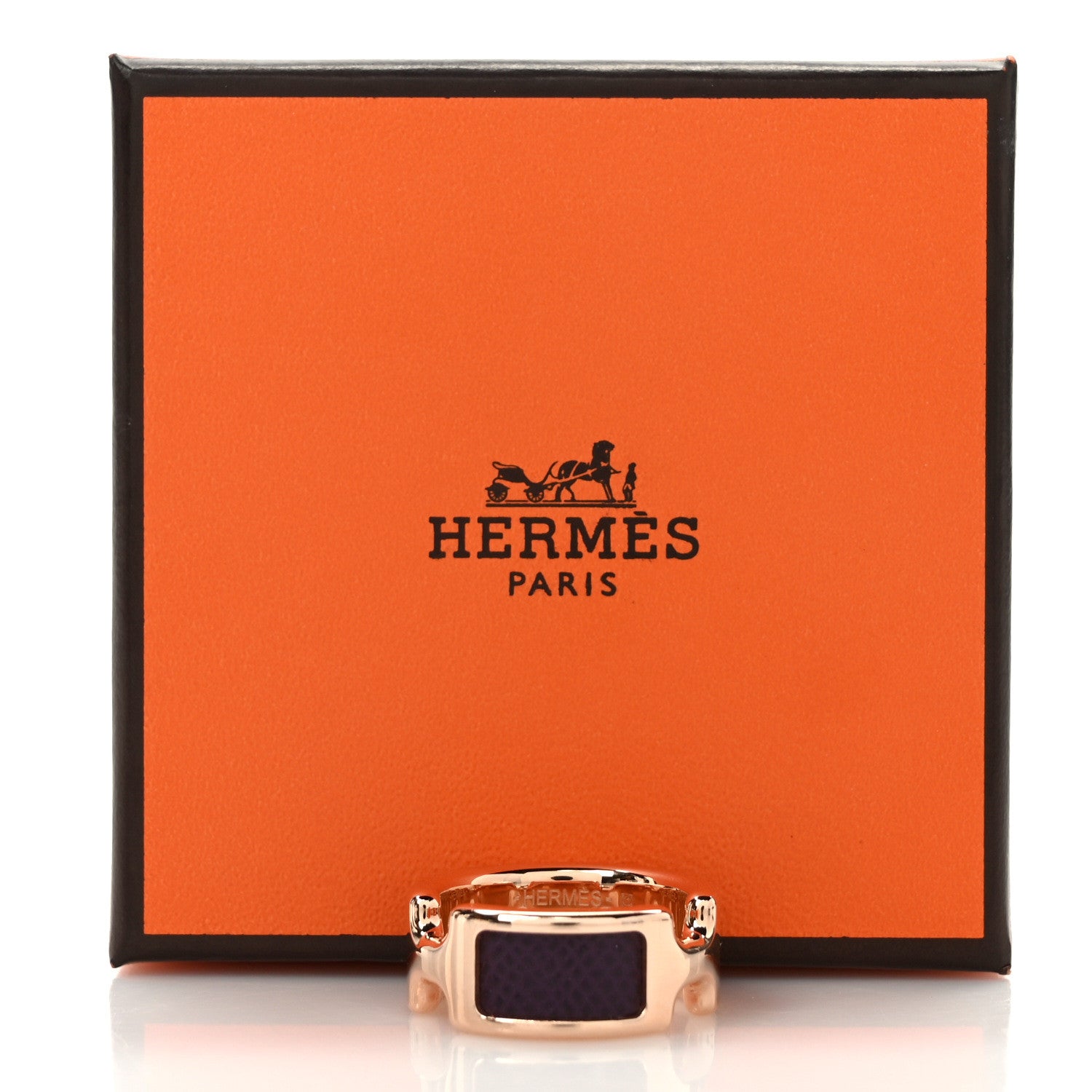 Hermes Epsom Olympe Ring M Cassis 5 of 5