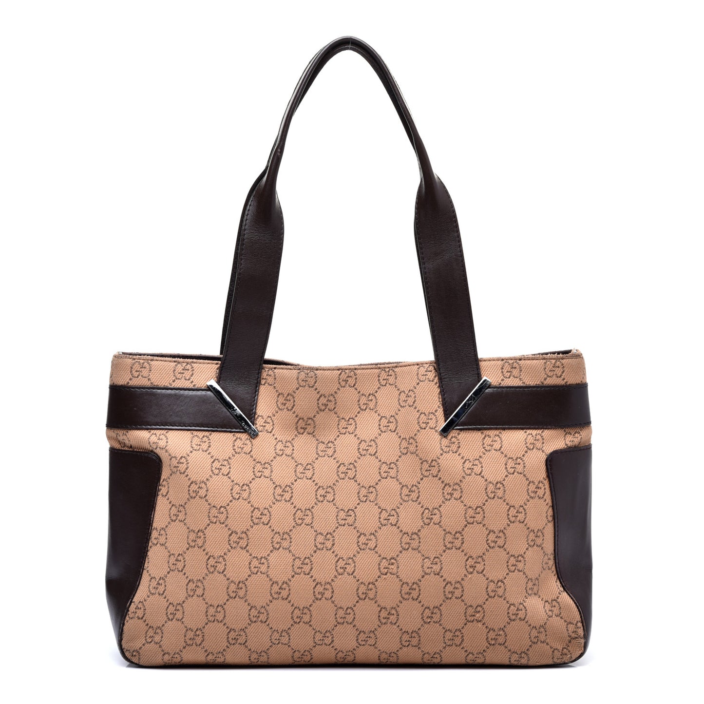 Denim Monogram Tote Dark Brown