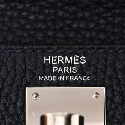 Hermes Taurillon Clemence Kelly Ado Backpack Bleu Nuit 5 of 10