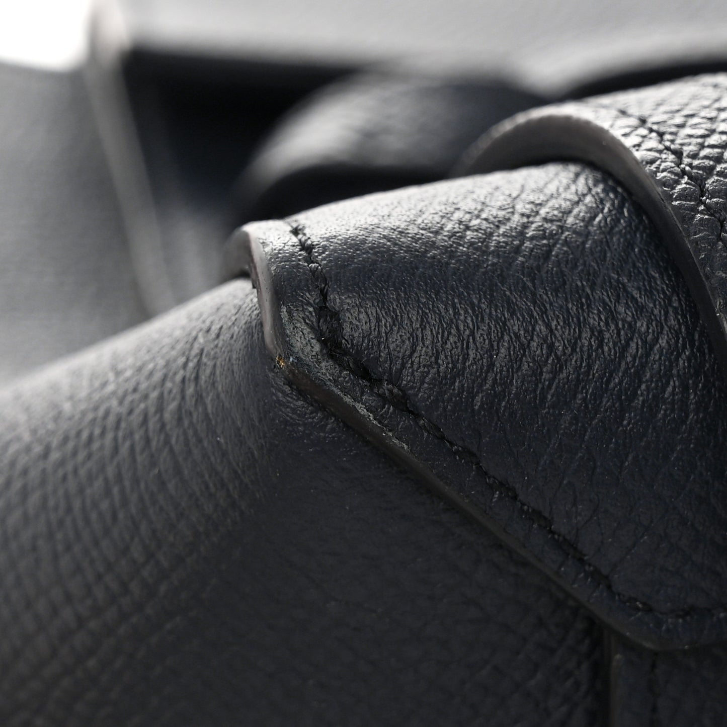 Baby Grained Calfskin Nano Belt Bag Abyss Blue