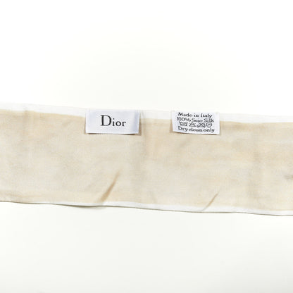 Christian Dior Silk Damier Mitzah Scarf 2 of 4