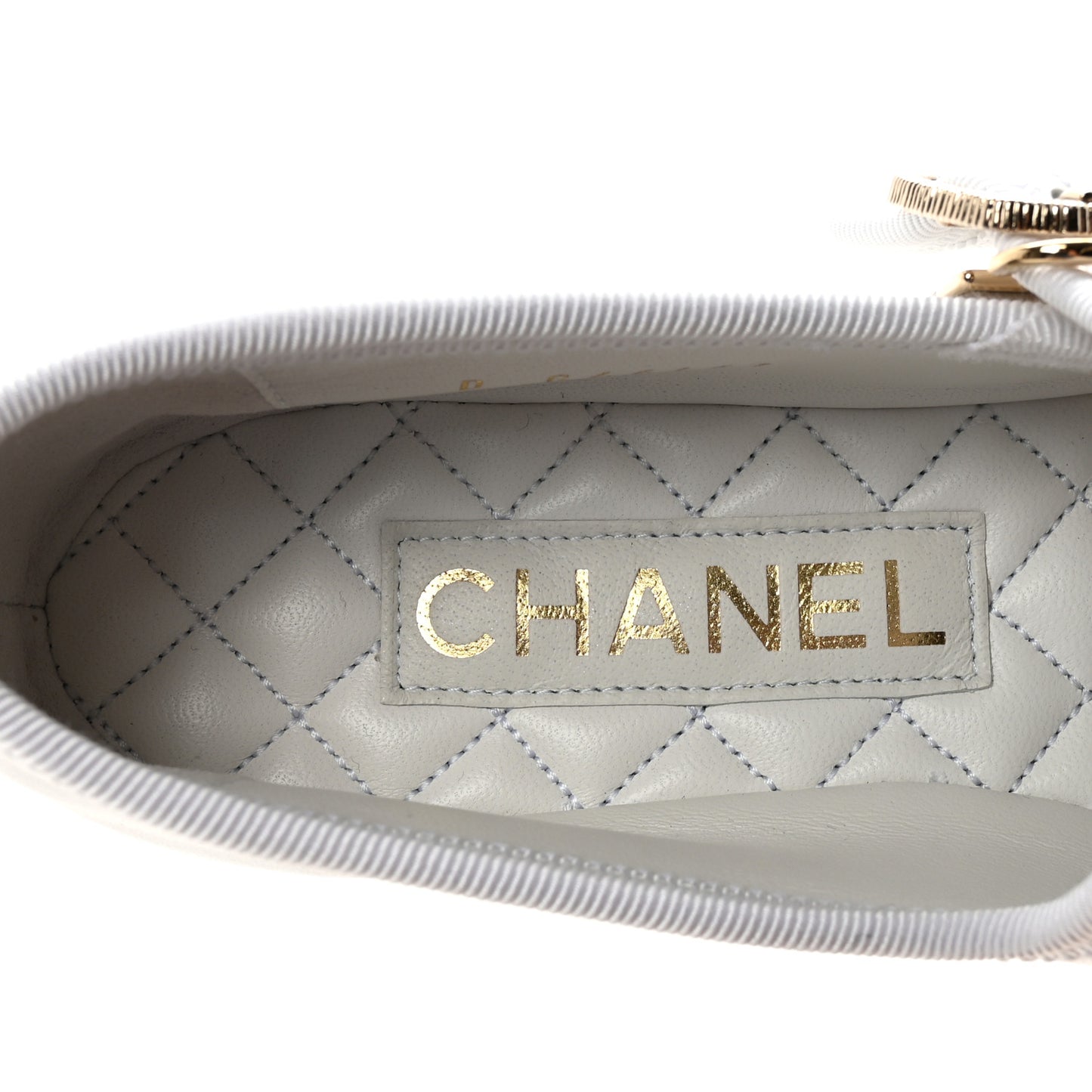 Lambskin Mary Jane Flats 36 White