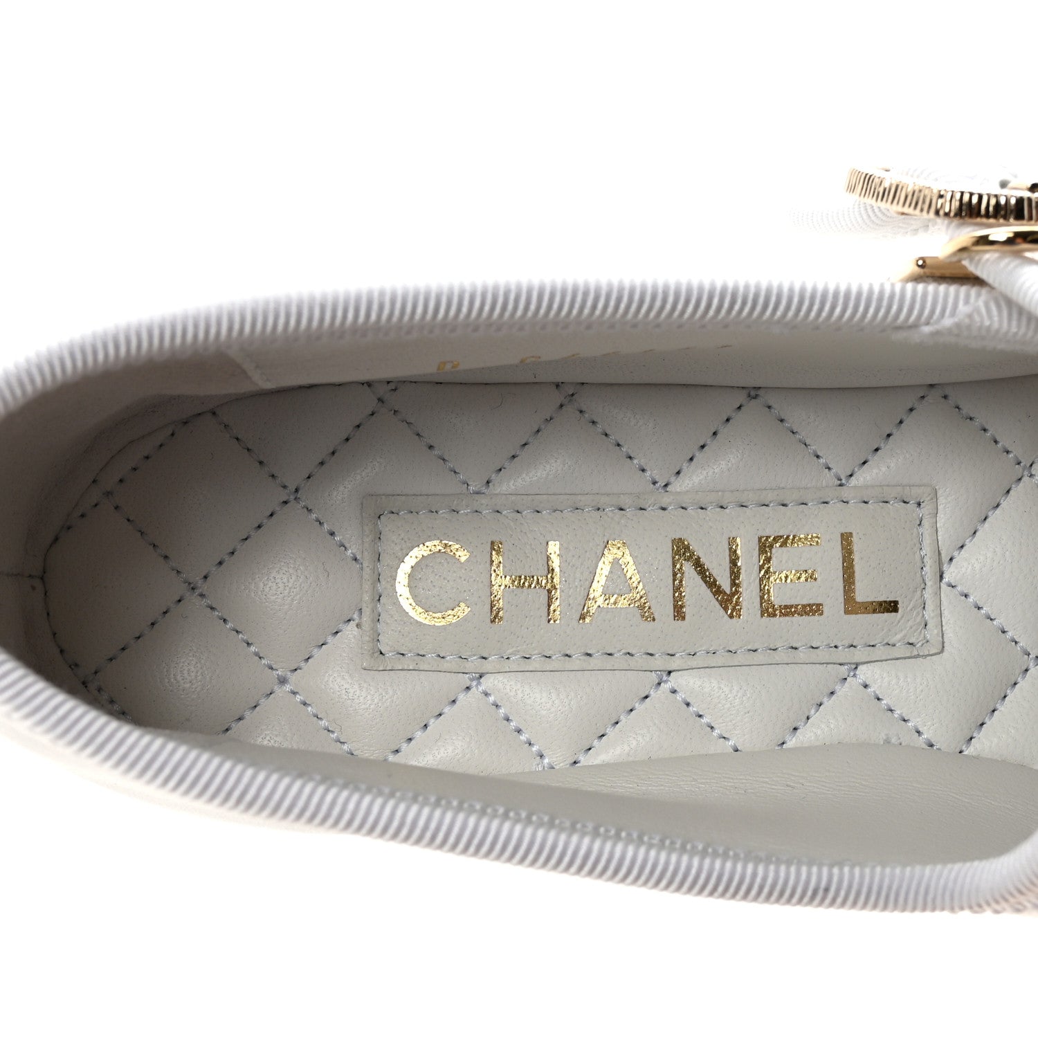 Chanel Lambskin Mary Jane Flats 36 White 9 of 11