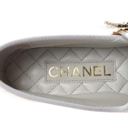 Chanel Lambskin Mary Jane Flats 36 White 9 of 11
