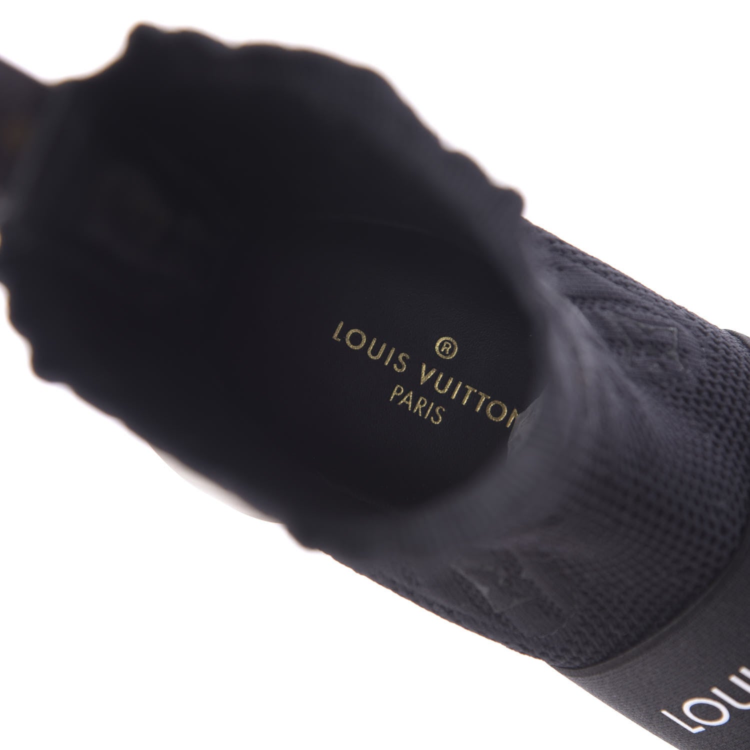 Louis Vuitton Monogram Stretch Fabric Aftergame Sneaker Boots 35.5 Black 8 of 10