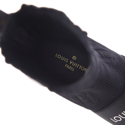 Louis Vuitton Monogram Stretch Fabric Aftergame Sneaker Boots 35.5 Black 8 of 10