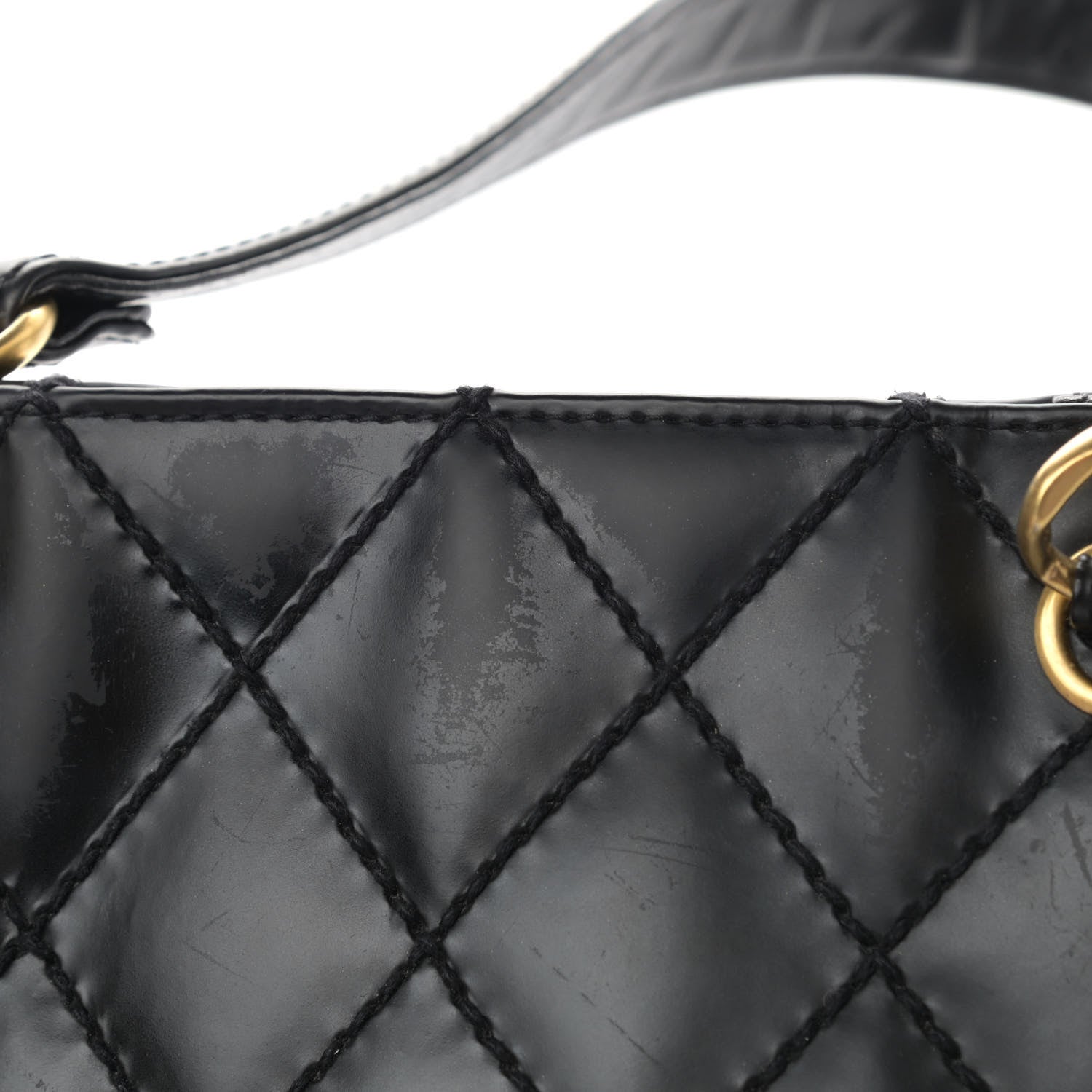 Chanel Calfskin Stitch Surpique Tote Black 20 of 21