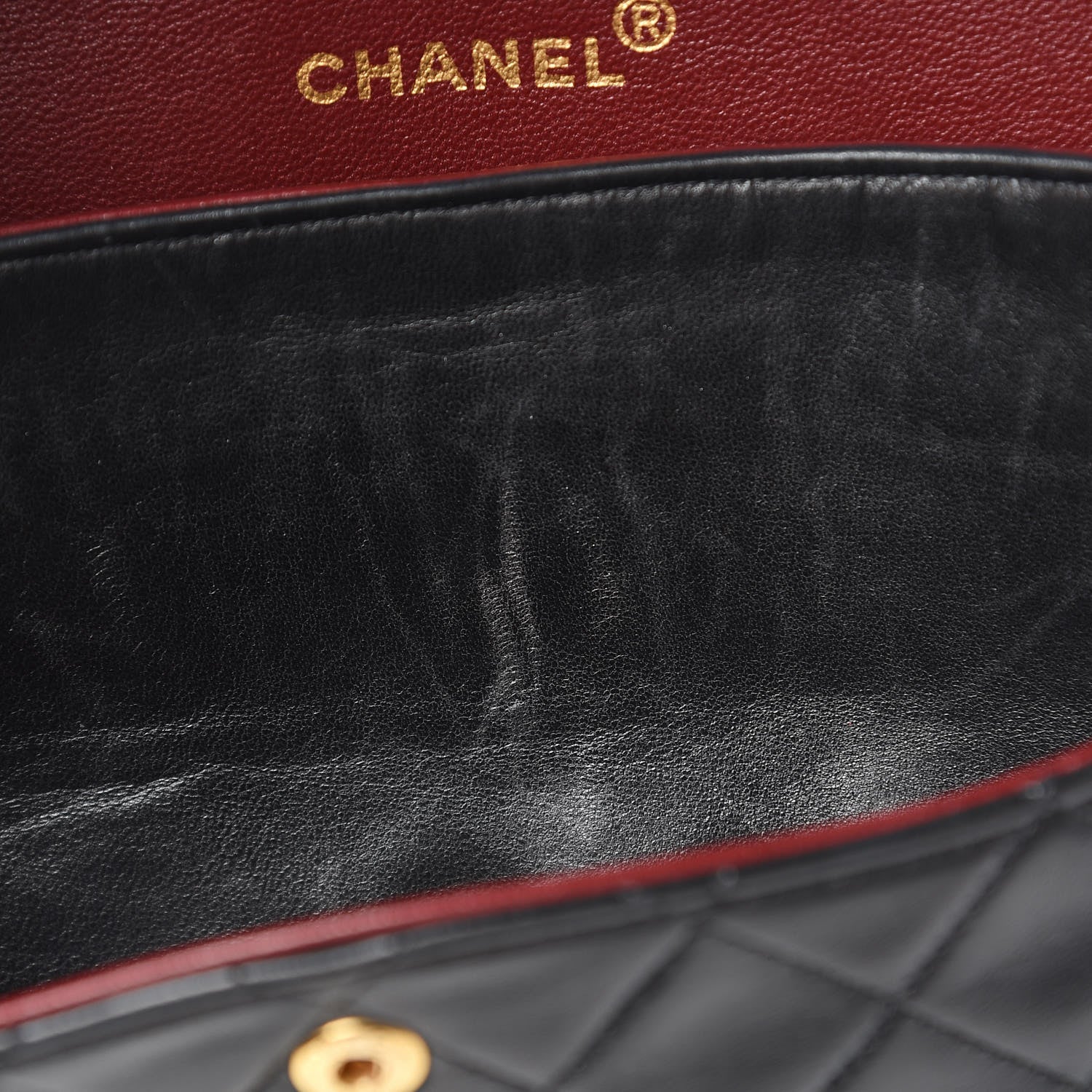 Chanel Lambskin Quilted Medium Double Flap Black 30 of 30