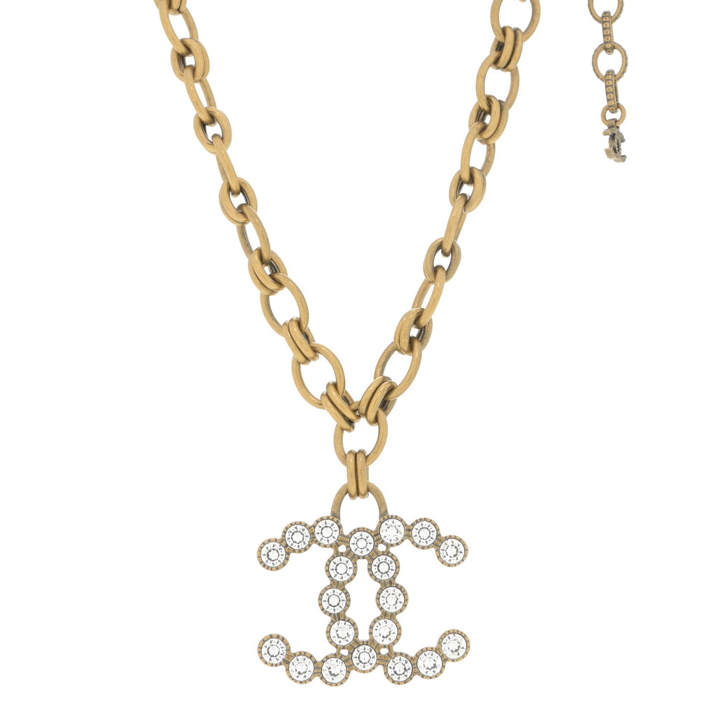 Crystal CC City Of Lights Necklace Gold