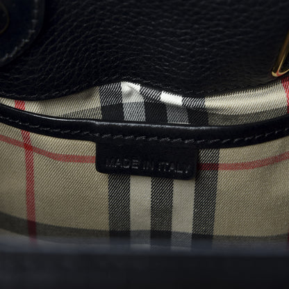 Burberry Grainy Calfskin Willenmore Hobo Black 8 of 10