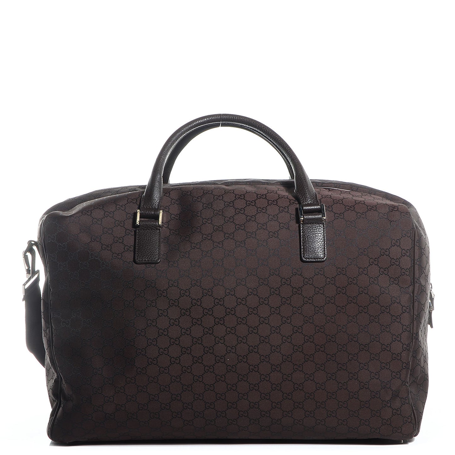 Nylon Monogram Large Carry On Duffle Dark Brown