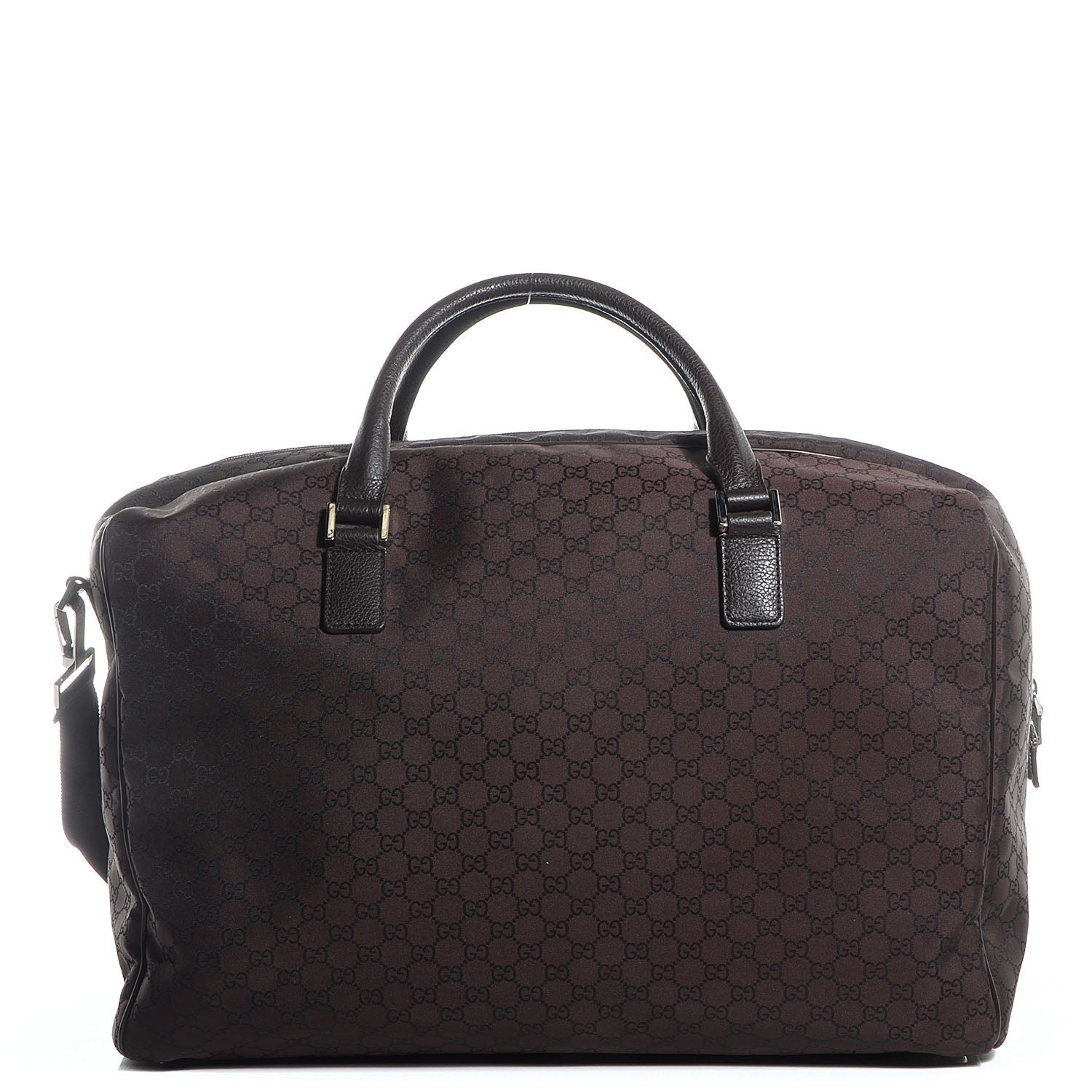 Gucci Nylon Monogram Large Carry On Duffle Dark Brown 1 of 7
