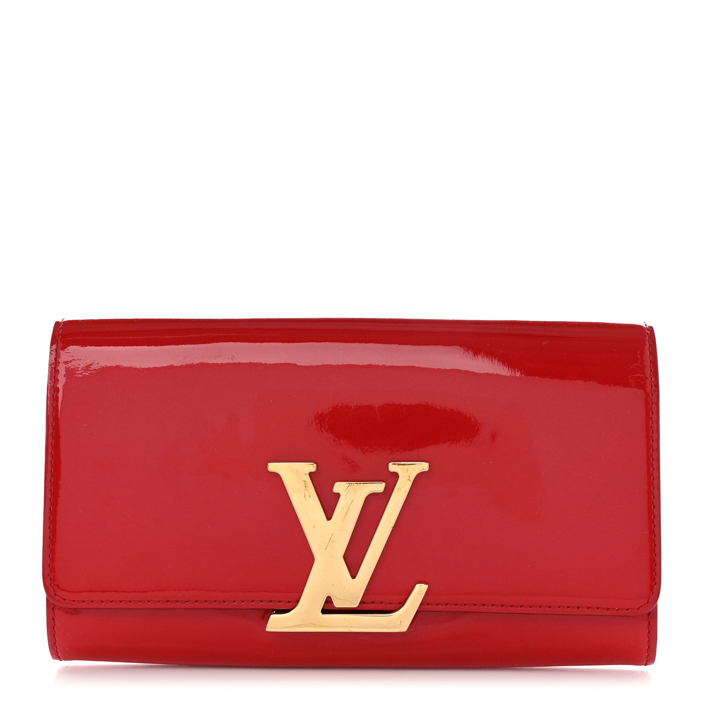 Patent Louise Clutch Cherry